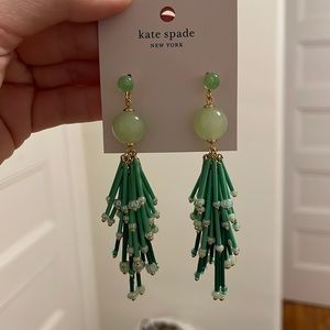 Kate Spade Green Tassel Earrings